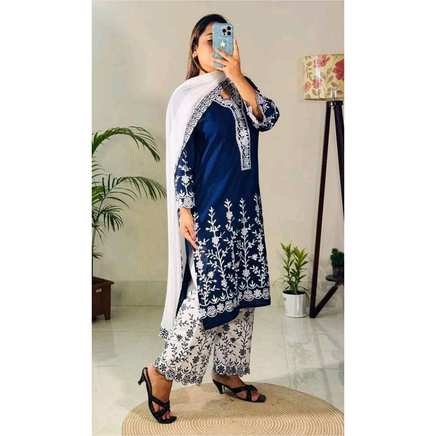 Trending 2025 Blue & Red Color 3 Pcs Set