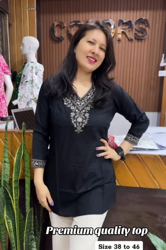 Elegant Embroidered Tops