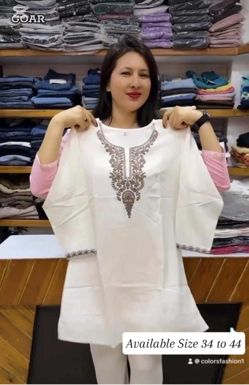 Elegant Embroidered Tops