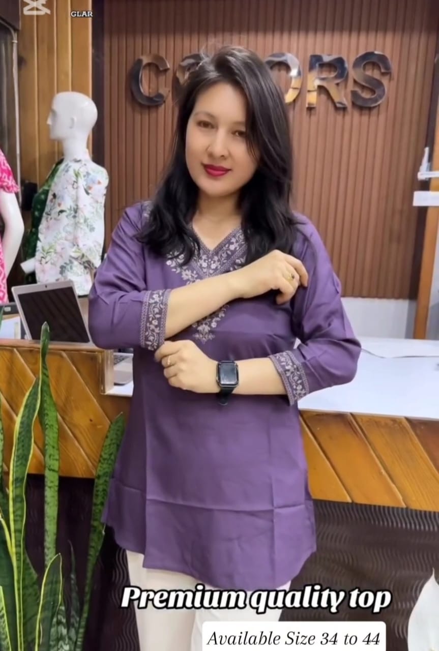 Elegant Embroidered Tops